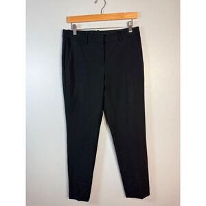 Theory Testra 2B Sevona in Black Stretch Wool Tapered Slim Ankle Pants Size 4